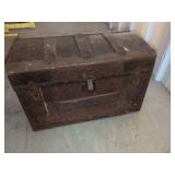 Domo-Topped Trunk with Interior Tray and Photographs