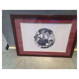 Framed Paper Cutout Art