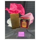 Victoria Secret Bombshell Soiree Perfume (100ml/3.4 oz) and Gold Vase