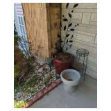Assorted Garden Decor and Planters