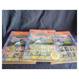Three 1990 Topps Baseball Sticker Yearbook Complete Sets
