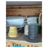 Electrical Wiring Spools and Metal Junction Boxes
