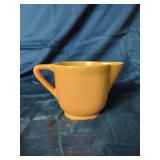 Orange Ceramic Creamer Pitcher Marked USA