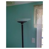 Floor Lamp with Frosted Glass Uplight Shade