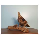 Taxidermy Grouse on Driftwood Base