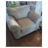 Upholstered Armchair with Nailhead Trim