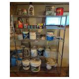 Assorted Home Improvement Supplies and Paint Collection
