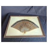 Framed Wild Turkey Tail Feather Fan Display
