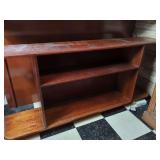 Wooden Two-Tier Open Storage Shelf Unit