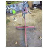 Automotive Engine Stand with Adjustable Mounting Plate