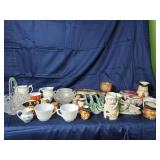 Ceramic Character Jugs, Glassware, and Tableware