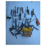 Metalworking Tap and Die Tool Collection with Handles