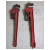 Set of Two 18-Inch Heavy Duty Pipe Wrenches