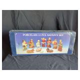 Porcelain 11-Piece Nativity Set