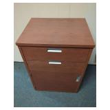 Two-Drawer Storage Cabinet with Lower Compartment