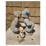 Concrete Garden Statuary Figures