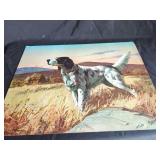 Three Sporting Dog Lithograph Prints by Hy Hintermeister and G. Muss-Arnol
