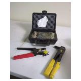 Stanley MR33 Rivet Tool, Rotary Leather Punch, and Hardware Case