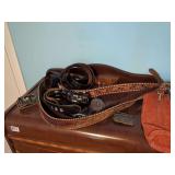 Leather Belts, Belt Buckles, and IBEW Pin