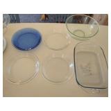 Pyrex and Glass Bakeware and Mixing Bowl