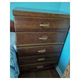 Five-Drawer Wooden Bedroom Chest