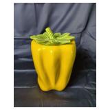 McCoy USA Yellow Bell Pepper Ceramic Canister