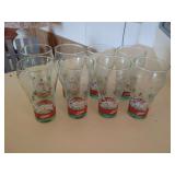 Coca-Cola Holiday Pinecone Pattern Drinking Glasses
