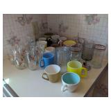 Glassware and Ceramic Mugs