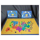 Shell Oil Presidential Collector Coins and State Quarters Map Collection