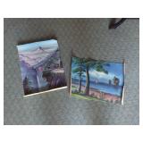 Unframed Landscape Paintings on Canvas