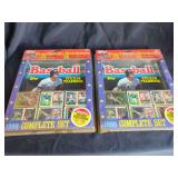 Two 1990 Topps Baseball Sticker Yearbook Complete Sets