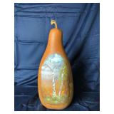 Hand-Painted Gourd with Birch Tree Landscape