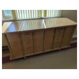 American of Martinsville Wooden Dresser with Nine Drawers