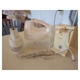 Kitchen Appliance: Hamilton Beach Hand Mixer, Prinetti Can Opener, and Zyliss Food Chopper