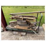 Industrial Rolling Cart with Wood Stock, 31in. x 60in.