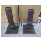 Pair of Adjustable Steel Support Stands