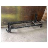 Steel Industrial Rolling Cart with Vertical Support Post