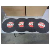 Four Magna Cut Reinforced Metal Cutting Wheels 16 x 7/64 x 1