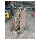Welding Gas Cylinder Cart with Hoses and Torch Assembly