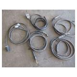 Assorted MIG Welding Torches and Electrical Power Cables