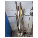Hand Tools Including Shovels and Post Hole Digger