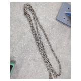 16ft Steel Towing Chain with Grab Hooks