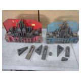 Machinist Clamp and Stud Set with Wall-Mount Racks