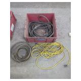 Industrial Cables and Hoses in Plastic Bin