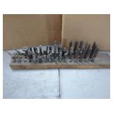 Metalworking Cutting Tool Set with Wooden Storage Block
