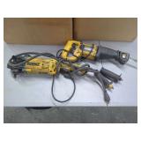 DeWalt Power Tool Lot: D28474 Angle Grinder and DW303M Reciprocating Saw