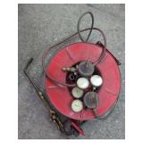 Victor Equipment Gas Welding and Cutting Torch Set with Hose Reel