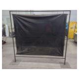 Industrial Metal Frame Welding Screen with Black Curtain