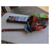 Black + Decker 20-Inch Corded Hedge Trimmer with Saw Blade