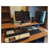 Dell Inspiron Desktop Computer with Peripherals and HP Envy Printer
